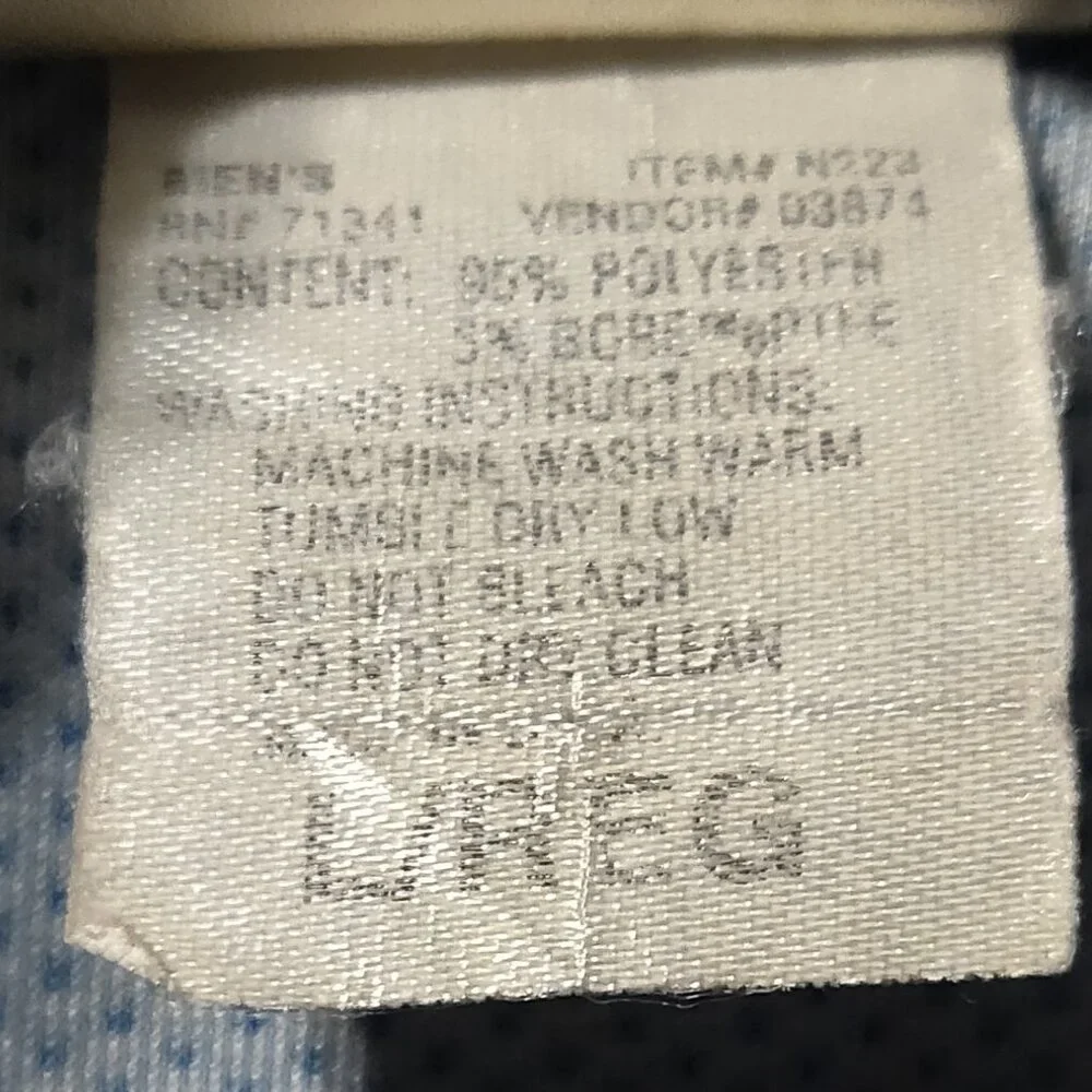 LL Bean Vintage Wind Stopper Gore 1/2 Zip Pullover LARGE
